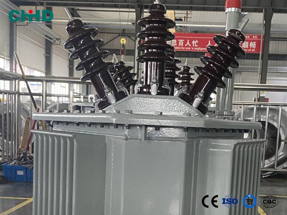 Triangular Three-Dimensional Wound Core Oil-Immersed Transformer
